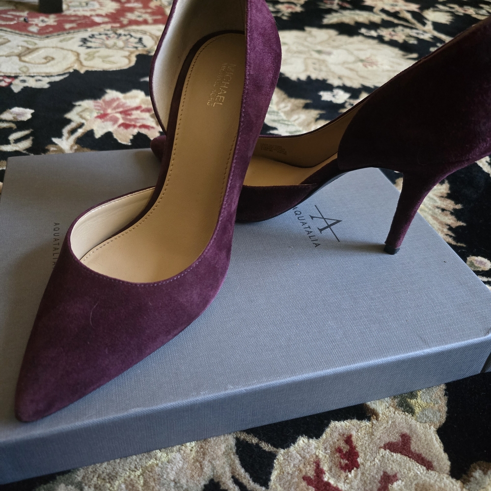 MICHAEL Michael Kors Burgundy Suede Heels